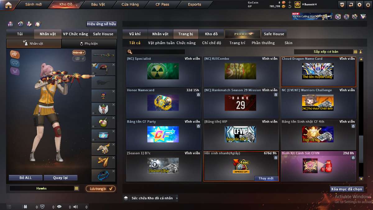 shop acc cf uy tin gia re